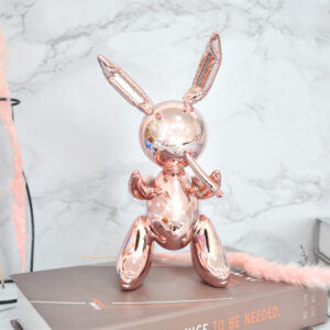Balloon rabbit home decor items - Pink, 35cm