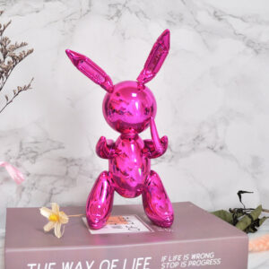 Balloon rabbit home decor items - Purple, 25cm