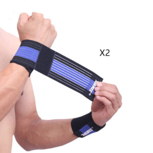 Sports bandage - Blue black 2PCS