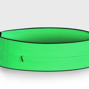 Outdoor Sports Waistband Elastic Mobile Phone Bag Sports Belt Bag - Dark green, L