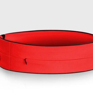 Outdoor Sports Waistband Elastic Mobile Phone Bag Sports Belt Bag - Red, S